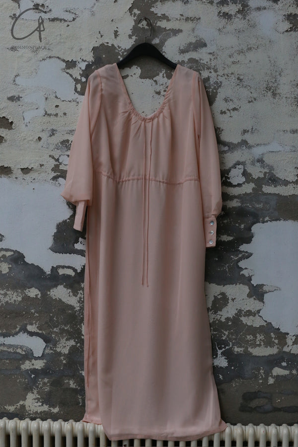 Pengtai Medication Room Clothing-Material Healing Line Pajamas Dresses PT-MRS25C05-3-FEN Pink